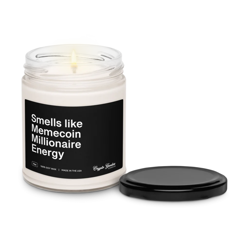 Smells Like Memecoin Millionaire Energy Scented Candle - Image 3
