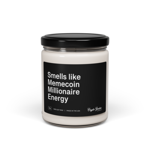 Smells Like Memecoin Millionaire Energy Scented Candle