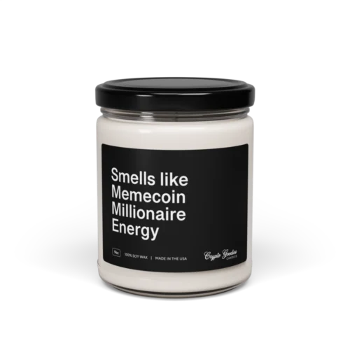 Smells Like Memecoin Millionaire Energy Scented Candle