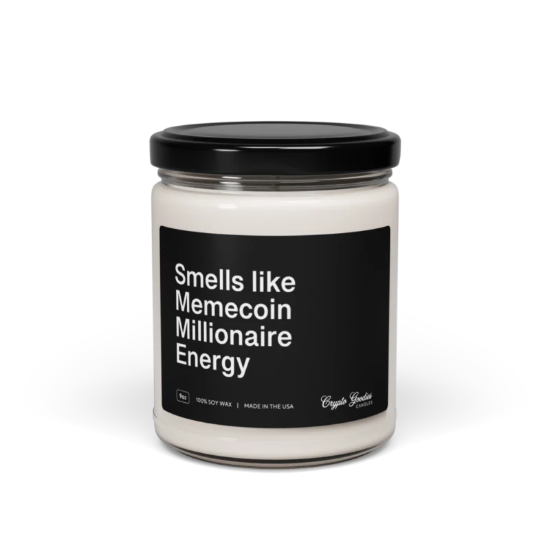 Smells Like Memecoin Millionaire Energy Scented Candle
