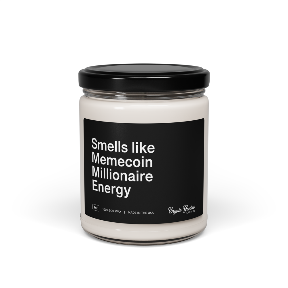 Smells Like Memecoin Millionaire Energy Scented Candle