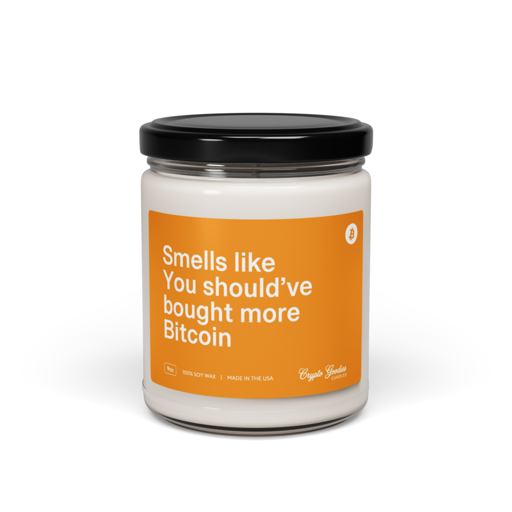 Smells Like You Should Have Bought More Bitcoin Scented Candle - Smells Like You Should Have Bought More Bitcoin Scented Candle 1