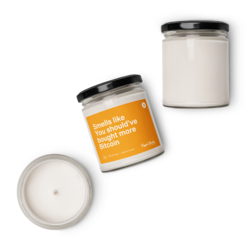 Smells Like You Should Have Bought More Bitcoin Scented Candle