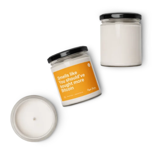 Smells Like You Should Have Bought More Bitcoin Scented Candle
