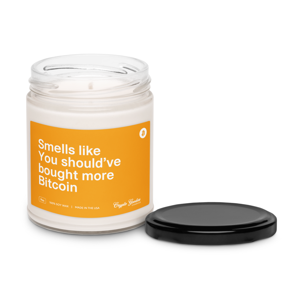 Smells Like You Should Have Bought More Bitcoin Scented Candle