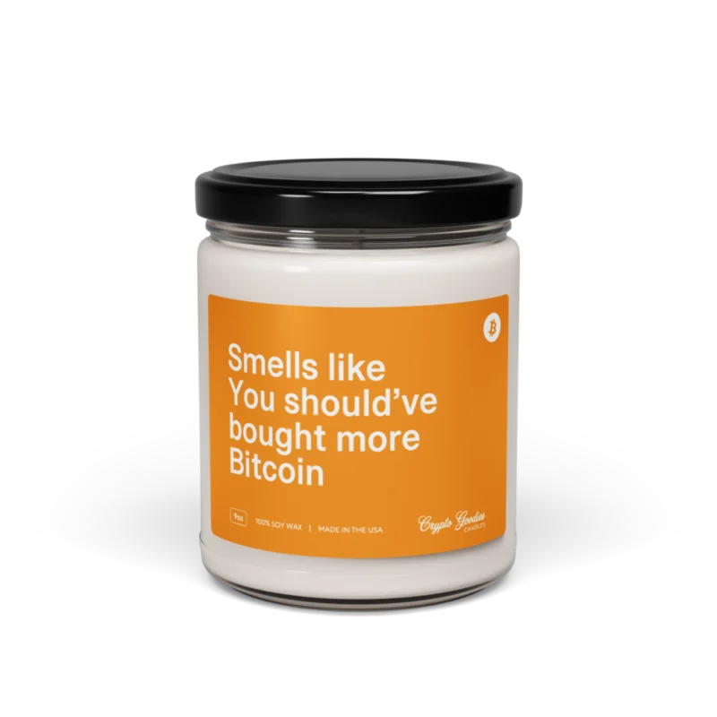 Smells Like You Should Have Bought More Bitcoin Scented Candle