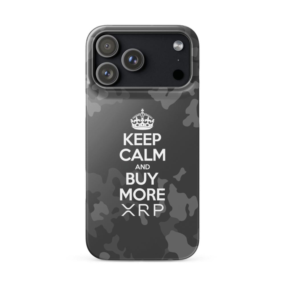 Xrp: Keep Calm Snap Case For Iphone® - Snap Case For Iphone Glossy Iphone 17 Pro Max Front 690Dfb2Bded30