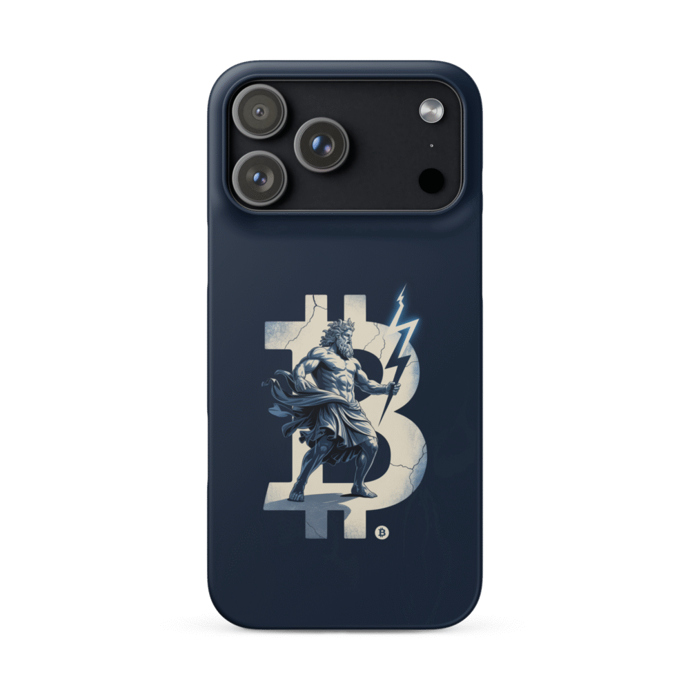 Bitcoin Lightning Snap Case For Iphone® - Snap Case For Iphone Matte Iphone 17 Pro Max Front 690E58A9Df2F5