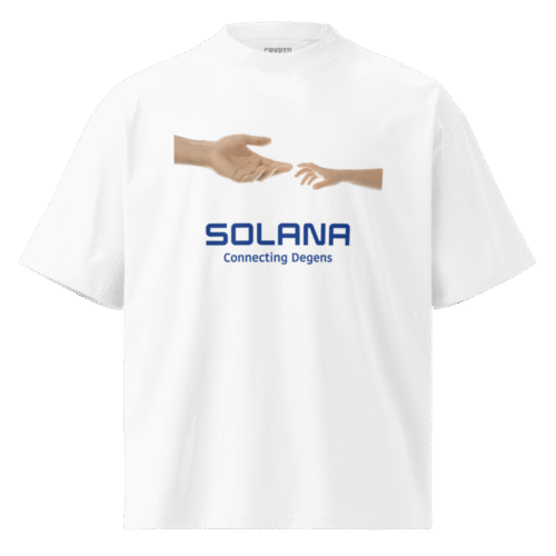 Solana: Connecting Degens Oversized T-Shirt
