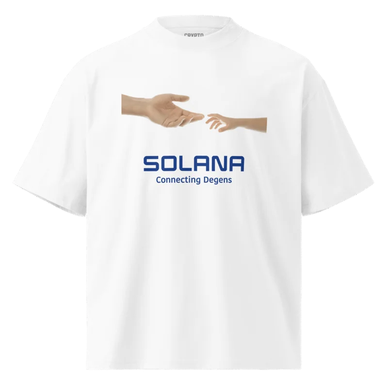 Solana: Connecting Degens Oversized T-Shirt