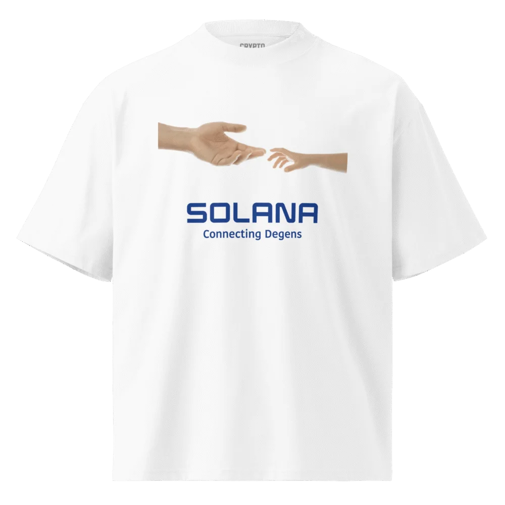 Solana: Connecting Degens Oversized T-Shirt