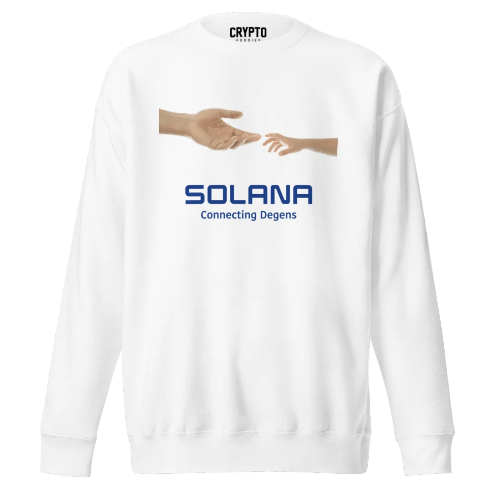 Solana: Connecting Degens Sweatshirt