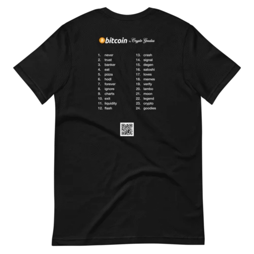 Bitcoin Seed Phrase T-Shirt