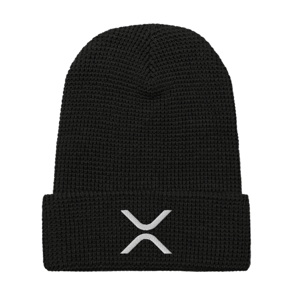 Xrp Waffle Beanie - Waffle Beanie Black Front 690A455Fa46E2
