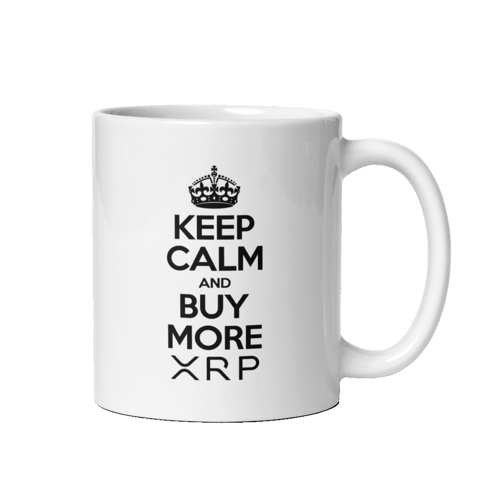 Keep Calm And Buy More Xrp Mug - White Glossy Mug White 11 Oz Handle On Right 690E3Ed957496