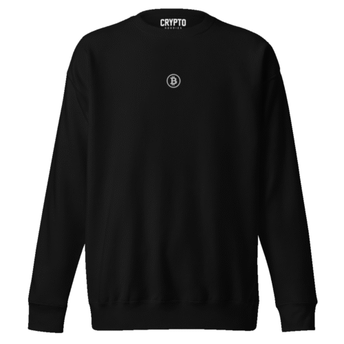 Bitcoin Classic Embroidery Premium Sweatshirt