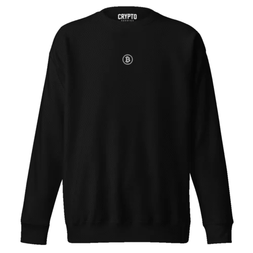 Bitcoin Classic Embroidery Premium Sweatshirt