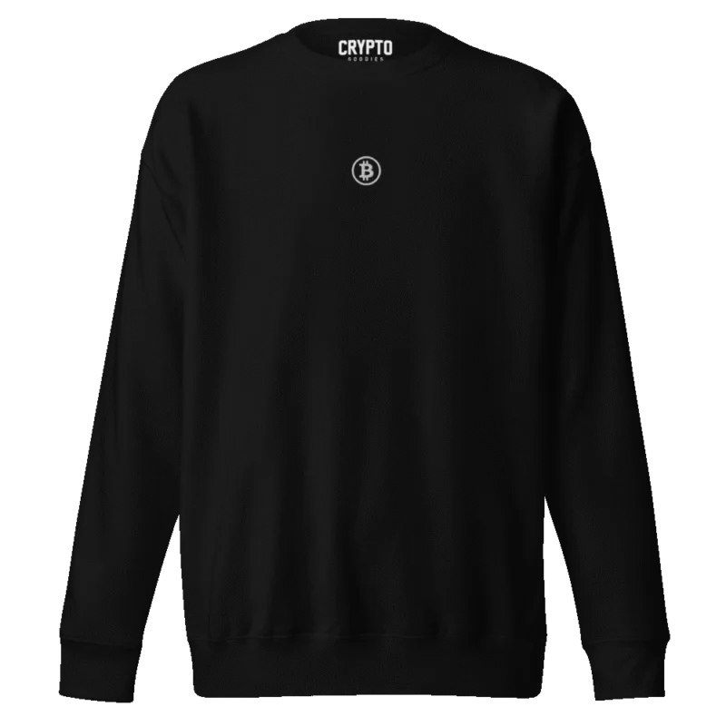 Bitcoin Classic Embroidery Premium Sweatshirt