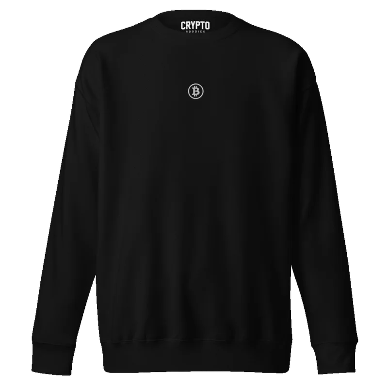 Bitcoin Classic Embroidery Premium Sweatshirt