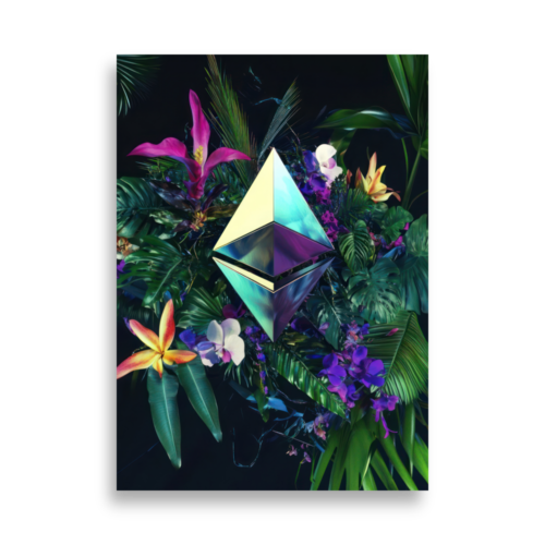 Ethereum Tropical Paradise Poster