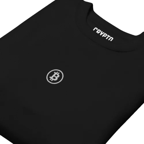 Bitcoin Classic Embroidery Premium Sweatshirt