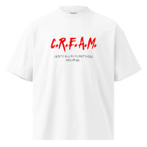 Crypto Cream Oversized Tee