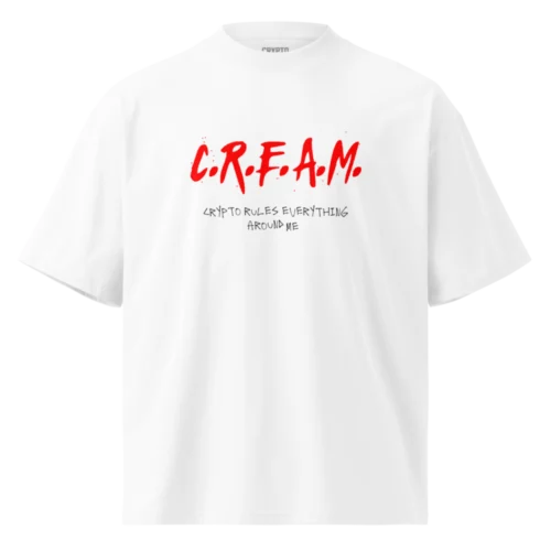 Crypto Cream Oversized Tee