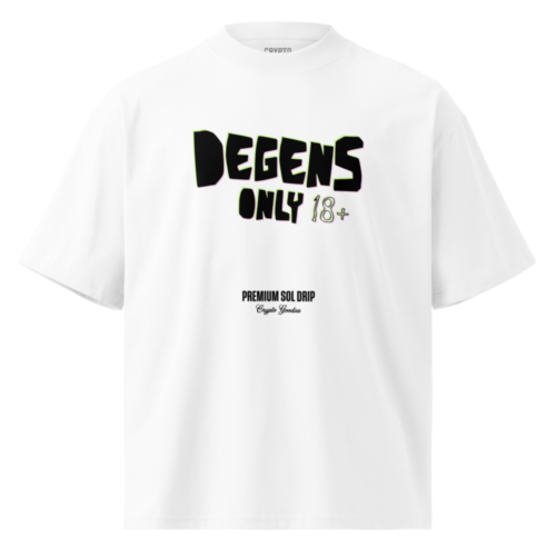 DEGENS ONLY Solana Oversized Tee