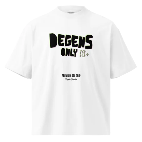 DEGENS ONLY Solana Oversized Tee