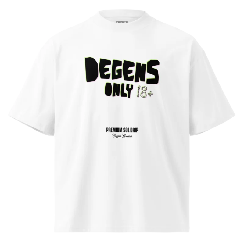 DEGENS ONLY Solana Oversized Tee