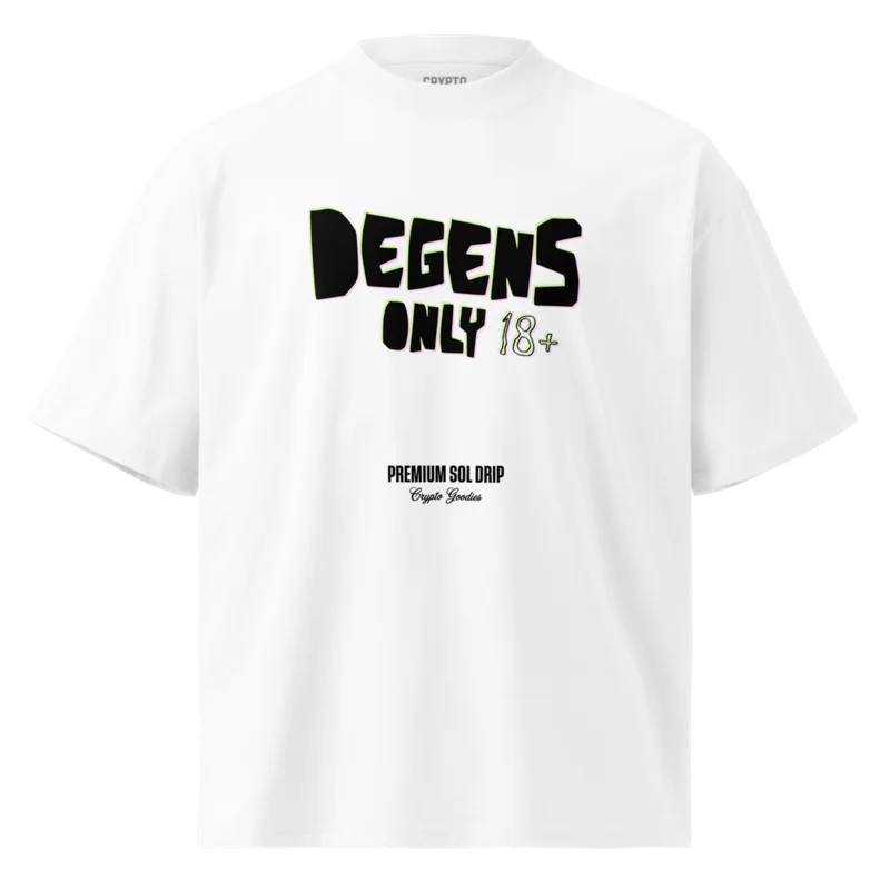 DEGENS ONLY Solana Oversized Tee