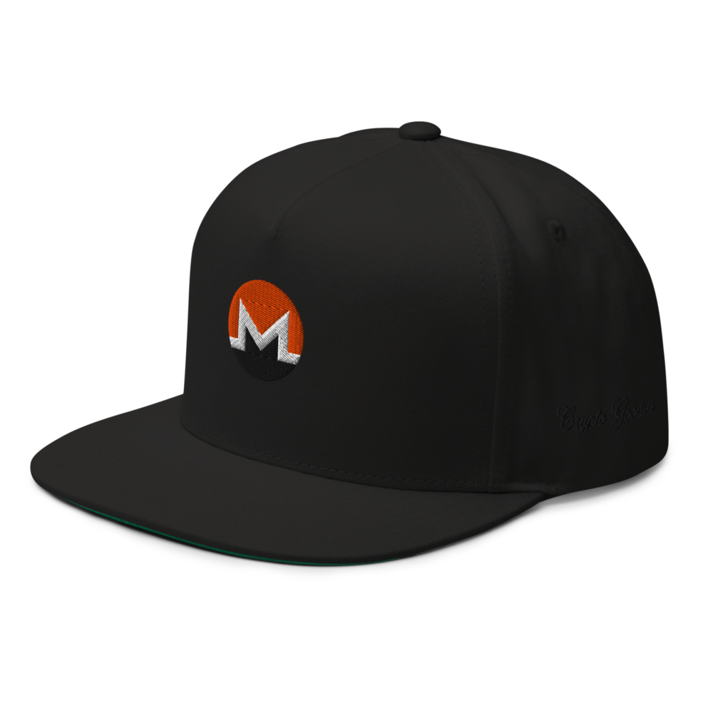 Monero Black Snapback Hat