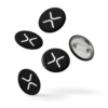 XRP Logo Pin Buttons (Set of 5)
