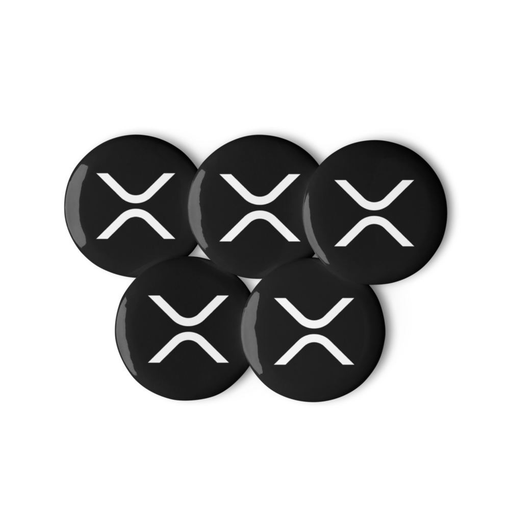 XRP Logo Pin Buttons (Set of 5)