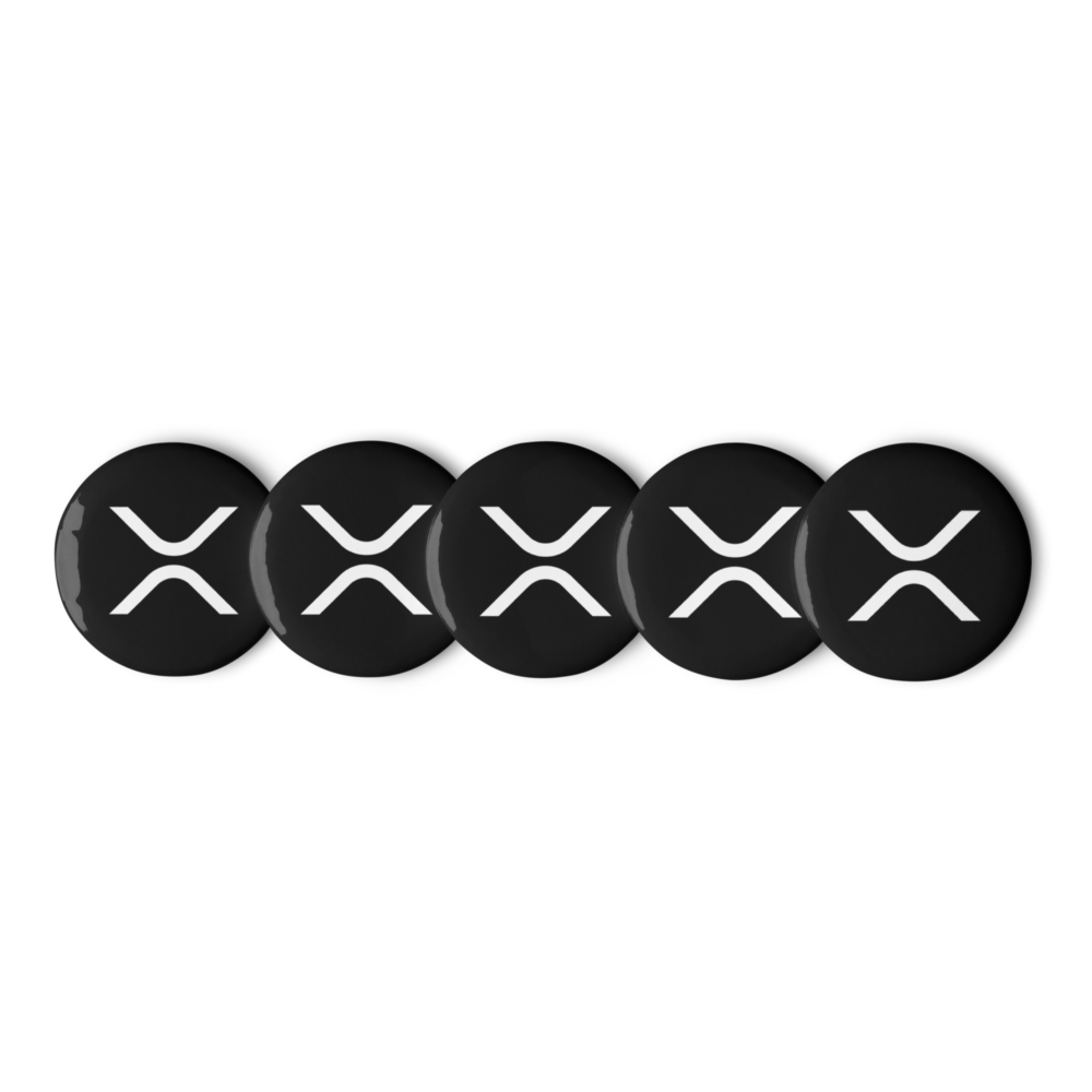 XRP Logo Pin Buttons (Set of 5)