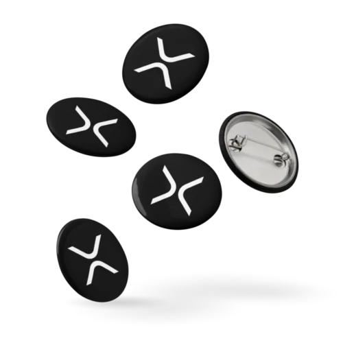 XRP Logo Pin Buttons (Set of 5)