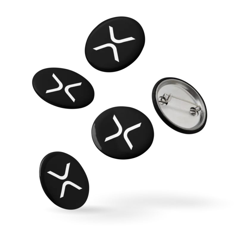 XRP Logo Pin Buttons (Set of 5)