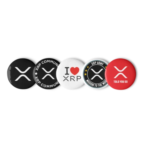 XRP Pin Buttons (Set of 5)