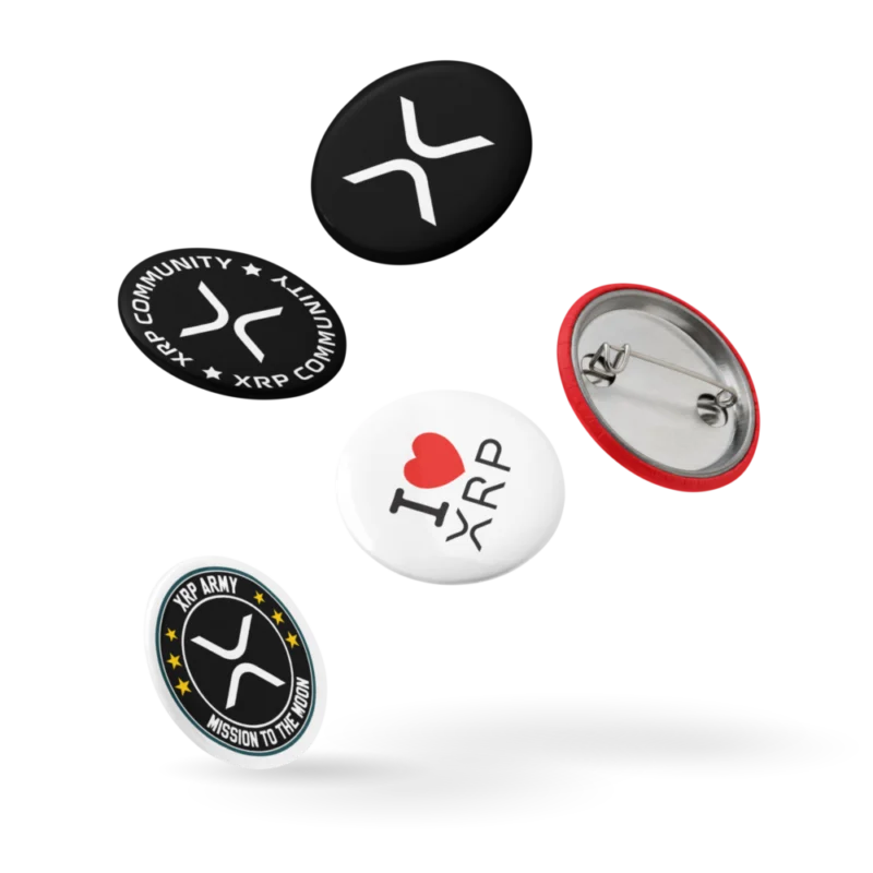 XRP Pin Buttons (Set of 5)