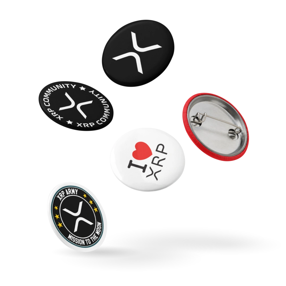 XRP Pin Buttons (Set of 5)