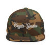 Crypto Goodies Camo Snapback Hat