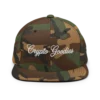 Crypto Goodies Camo Snapback Hat