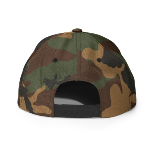 Crypto Goodies Camo Snapback Hat