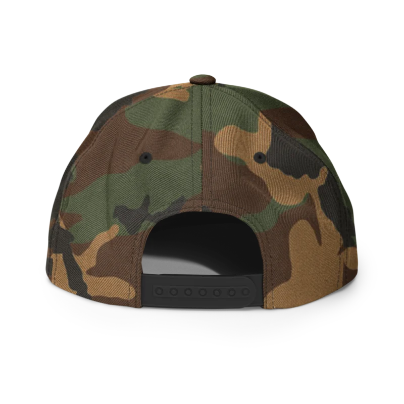 Crypto Goodies Camo Snapback Hat