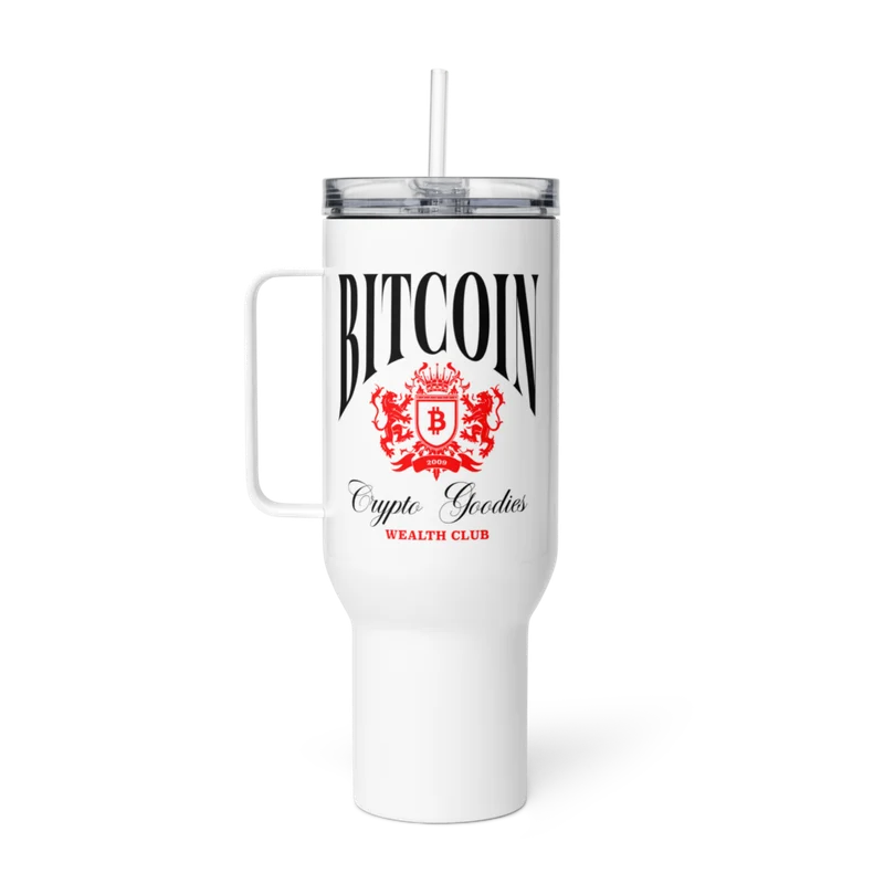 Bitcoin: Crypto Goodies Wealth Travel Mug With A Handle
