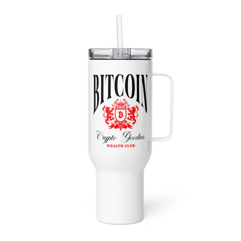 Bitcoin: Crypto Goodies Wealth Travel Mug With A Handle