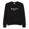 Crypto Only Embroidery Champion Sweatshirt