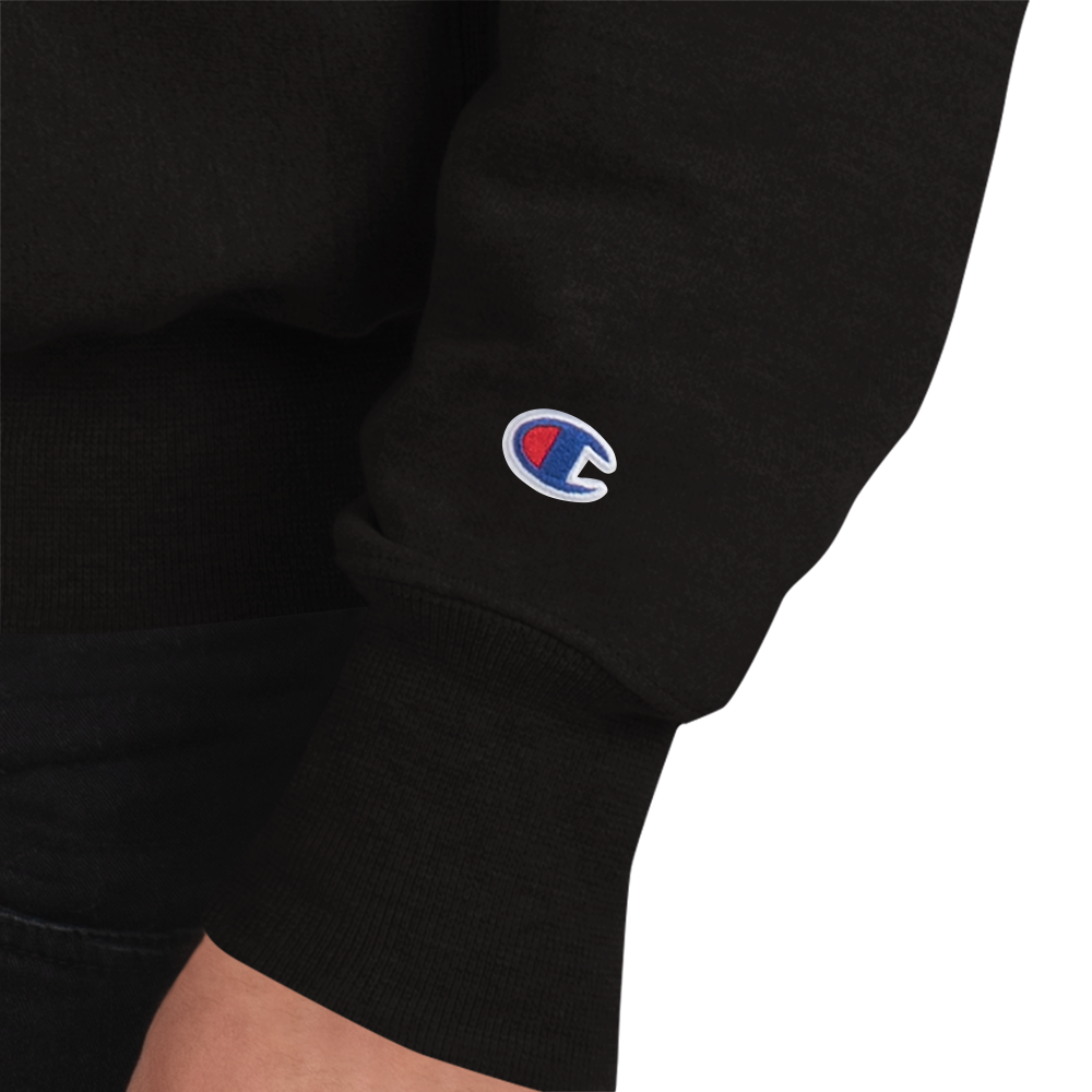 Crypto Only Embroidery Champion Sweatshirt