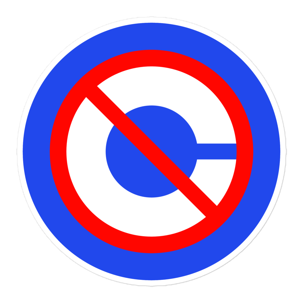 No Coinbase Sticker