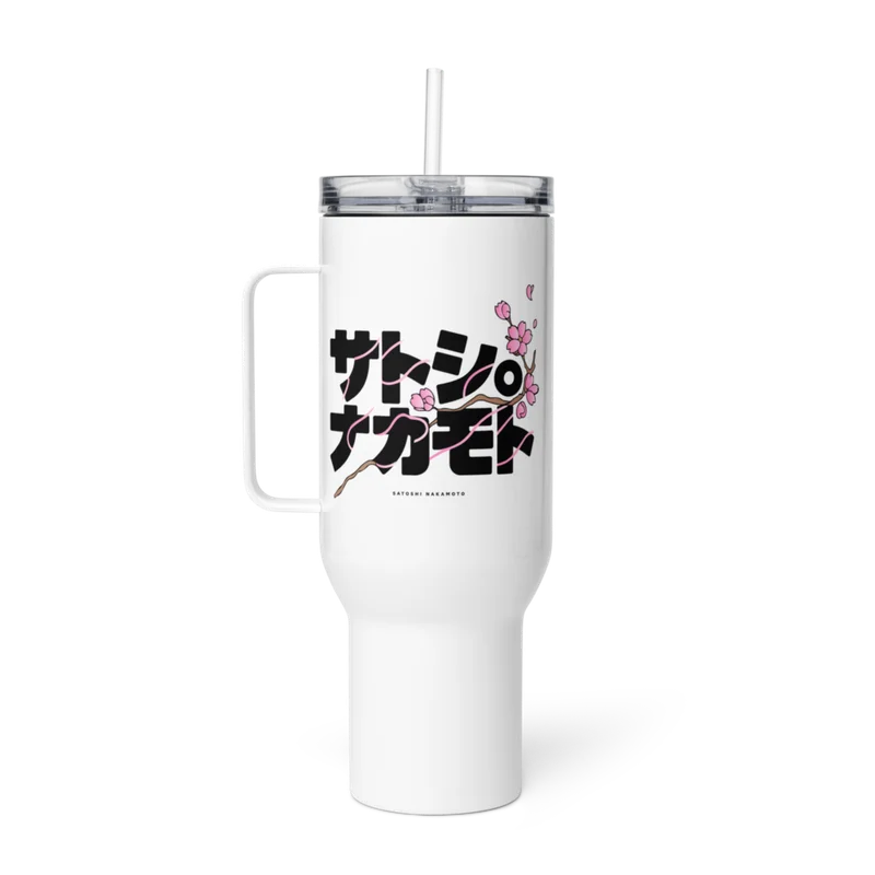 Satoshi Jpn Travel Mug With A Handle
